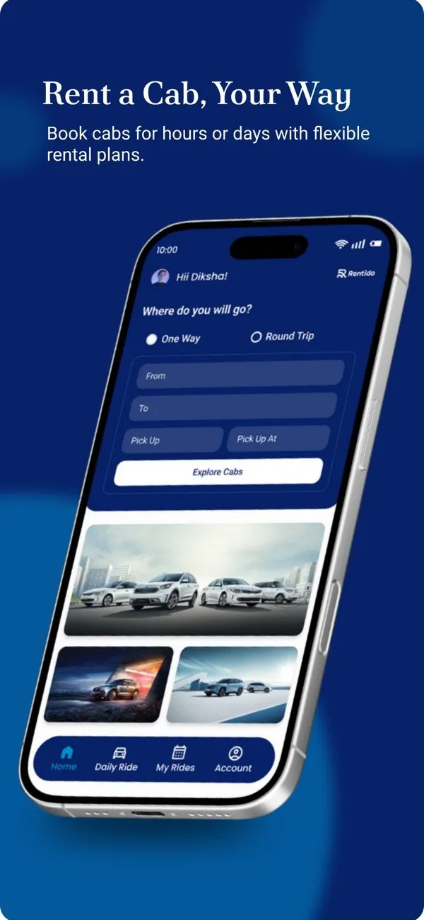 Rentido app screen 2